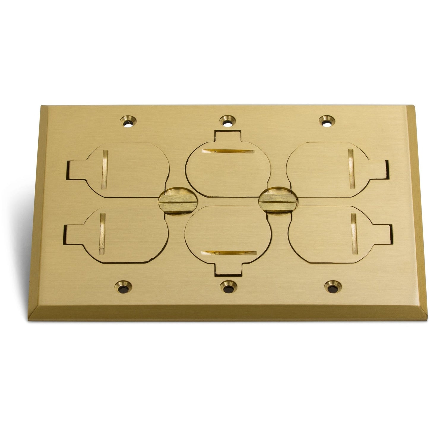 Lew Electric RRP-6-FPB Brass floor box cover