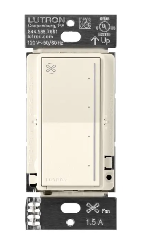 Lutron Sunnata 4-speed fan control in Biscuit
