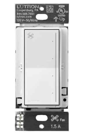 Lutron Sunnata 4-speed fan control in White