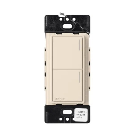 Lutron Sunnata Sunnata 2-button keypad in Light Almond