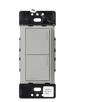 Lutron Sunnata Sunnata 2-button keypad in Pebble