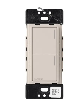 Lutron Sunnata Sunnata 2-button keypad in Taupe
