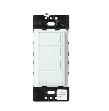 Lutron Sunnata Sunnata 3-button keypad in Glacier White