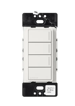 Lutron Sunnata Sunnata 3-button keypad in Architectural White