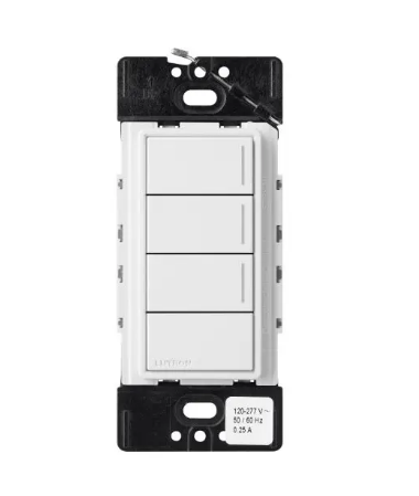Lutron Sunnata Sunnata 3-button keypad in Snow White