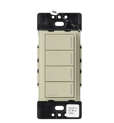Lutron Sunnata Sunnata 4-button keypad in Clay