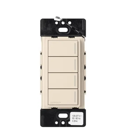 Lutron Sunnata Sunnata 4-button keypad in Light Almond