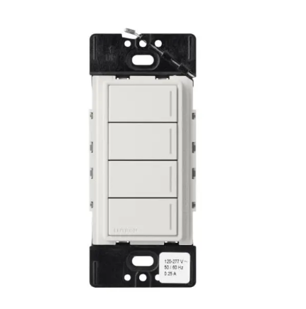 Lutron Sunnata Sunnata 4-button keypad in Lunar Gray