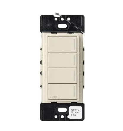 Lutron Sunnata Sunnata 4-button keypad in Pumice