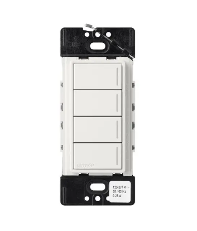 Lutron Sunnata Sunnata 4-button keypad in Architectural White