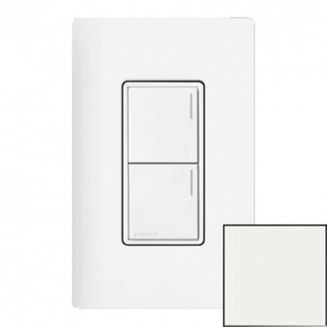 Lutron Sunnata Sunnata 2-button keypad in Glacier White