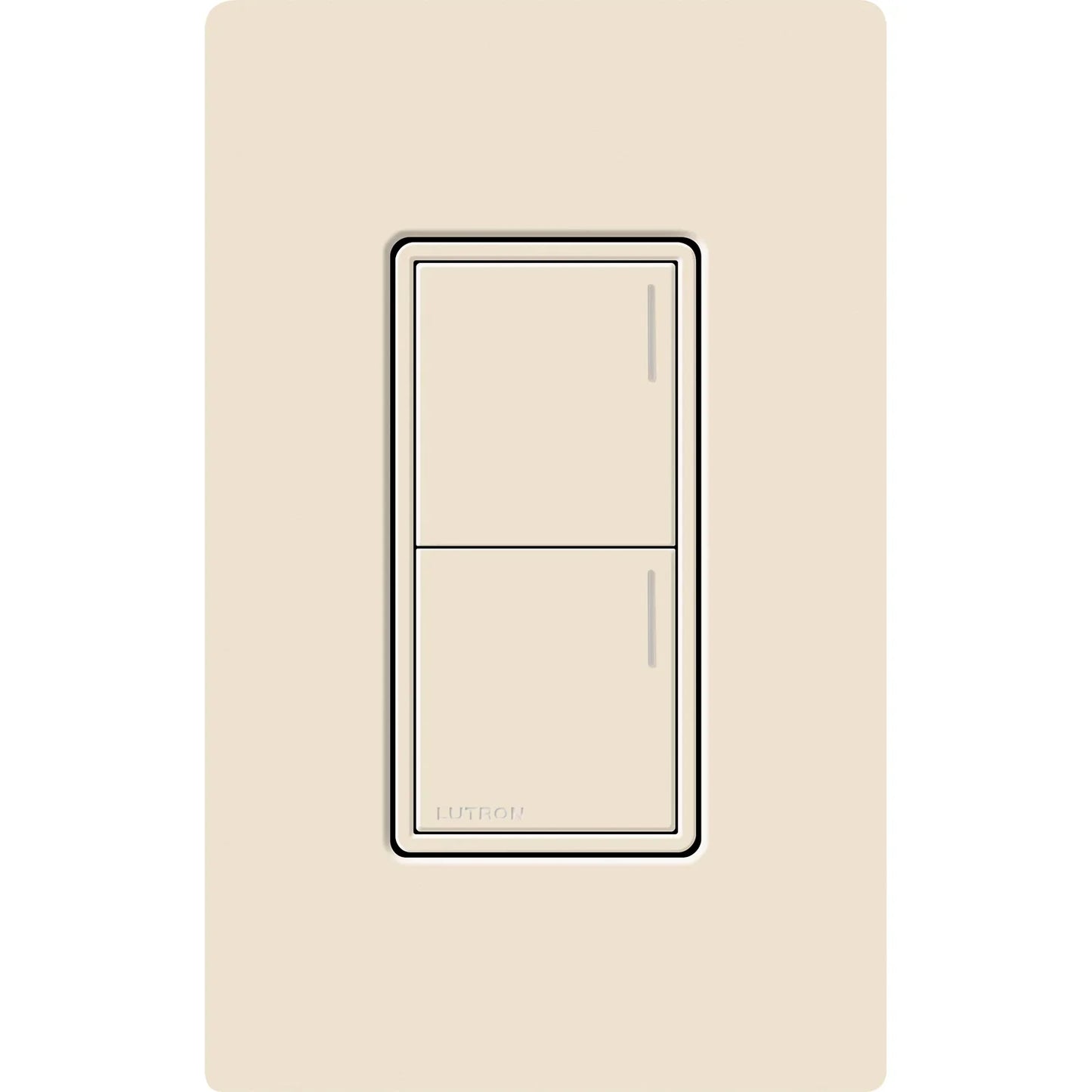 Lutron Sunnata Sunnata 2-button keypad in Light Almond