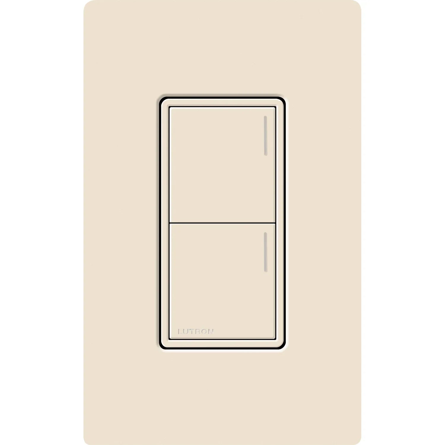 Lutron Sunnata Sunnata 2-button keypad in Light Almond