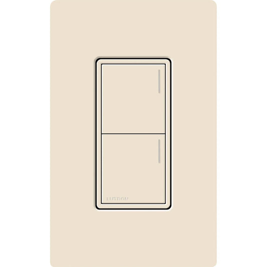 Lutron Sunnata Sunnata 2-button keypad in Light Almond