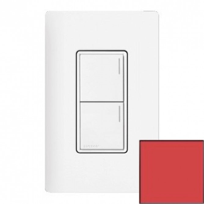 Lutron Sunnata Sunnata 2-button keypad in Signal Red