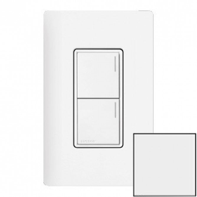 Lutron Sunnata Sunnata 2-button keypad in Snow White