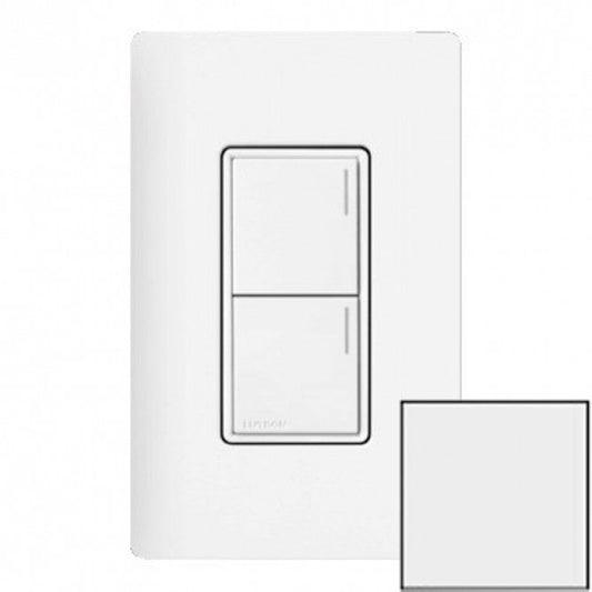 Lutron Sunnata Sunnata 2-button keypad in Snow White