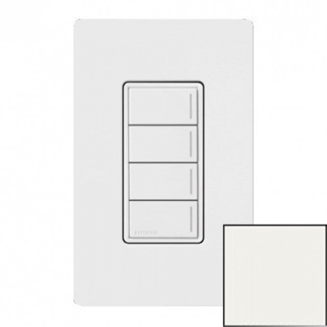 Lutron Sunnata Sunnata 4-button keypad in Glacier White