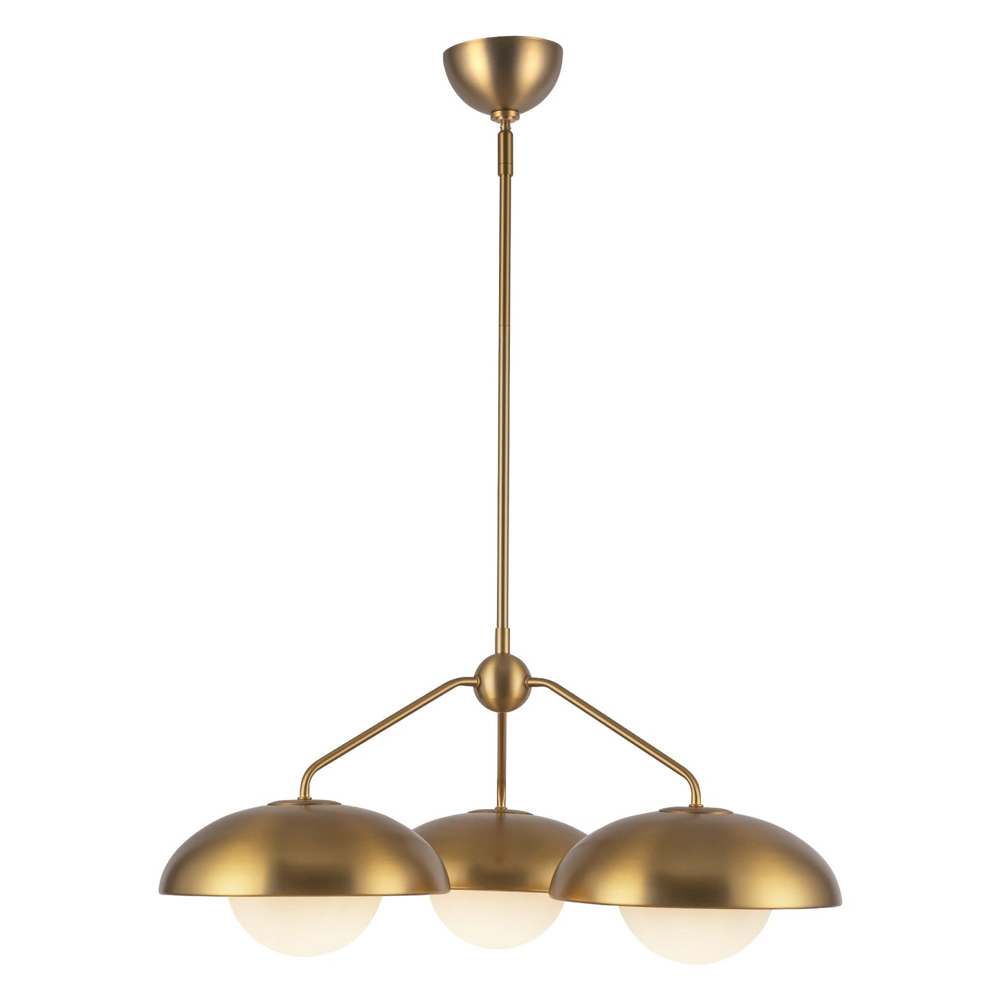 Alora Mood Rubio aged gold chandelier CH522328AGOP