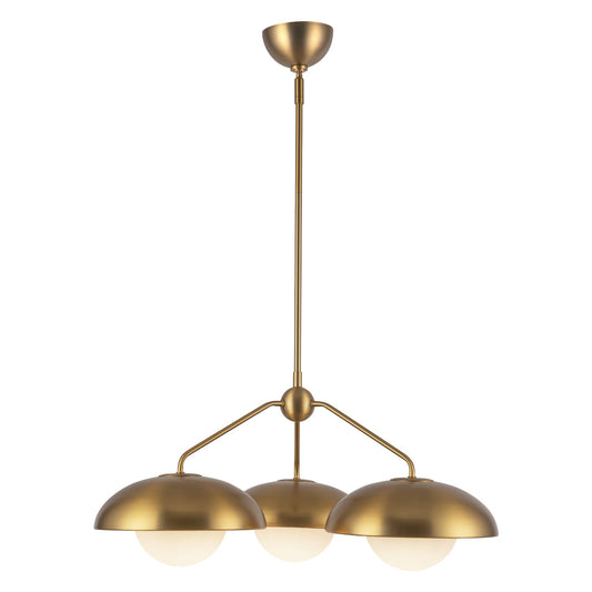 Alora Mood Rubio aged gold chandelier CH522328AGOP