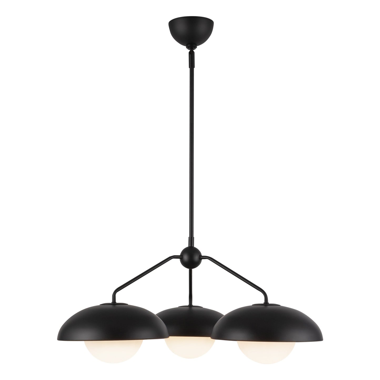 Alora Mood Rubio matte black chandelier CH522328MBOP