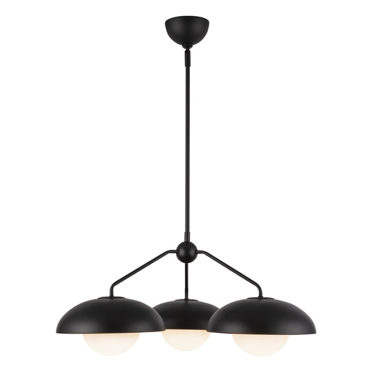 Alora Mood Rubio matte black chandelier CH522328MBOP