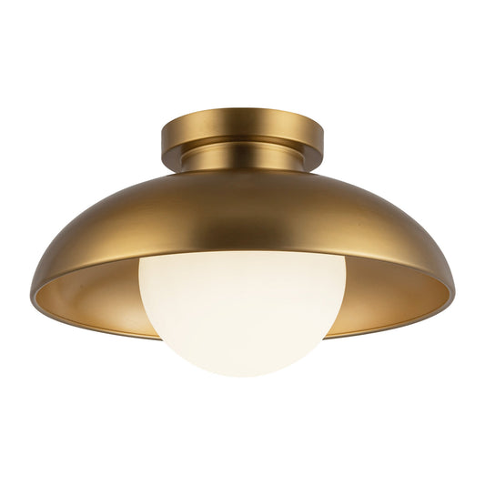 Alora Mood Rubio aged gold flush mount FM522012AGOP