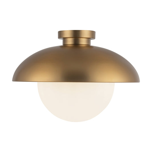 Alora Mood Rubio aged gold flush mount FM522016AGOP