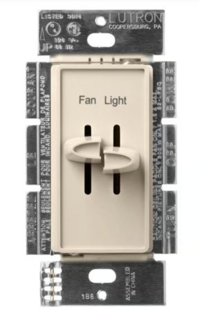 Lutron Skylark dimmer switch in Light Almond