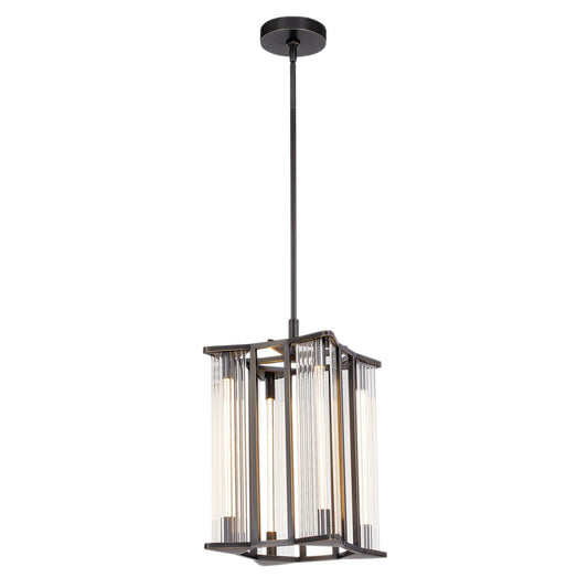 Alora Sabre ribbed glass pendant PD339415UBCR
