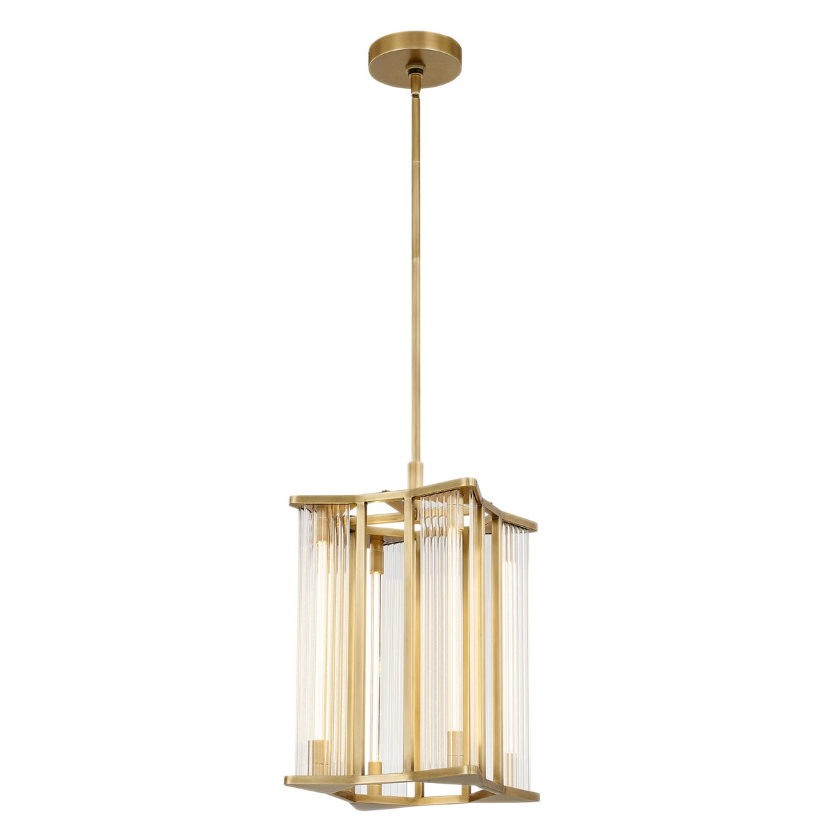 Alora Sabre ribbed glass pendant PD339415VBCR-UNV