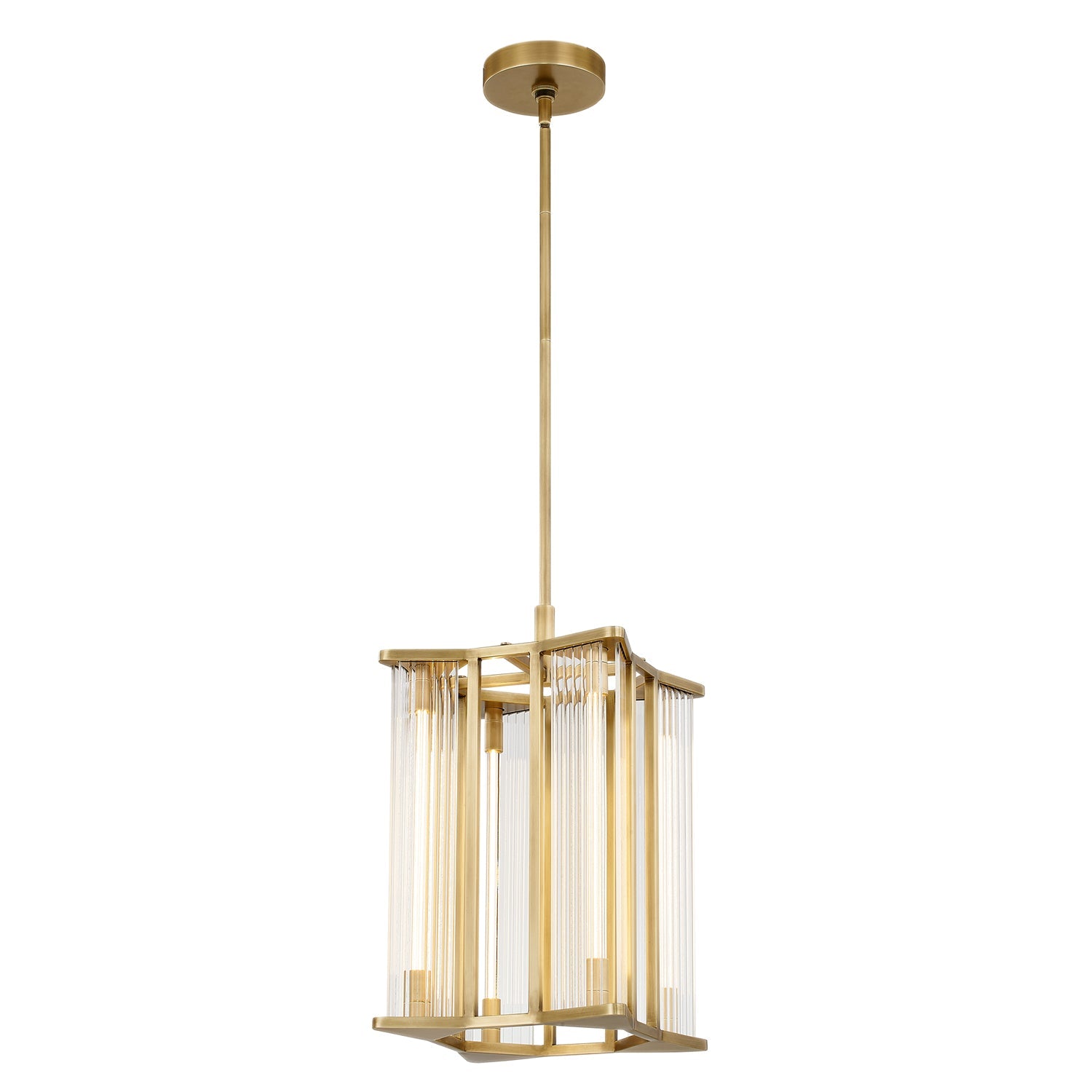 Alora Sabre ribbed glass pendant PD339415VBCR-UNV