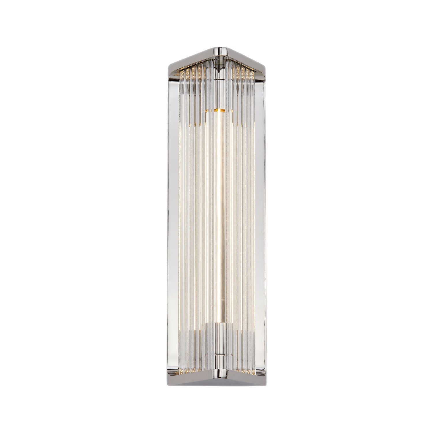 Alora Sabre polished nickel vanity light WV339112PNCR