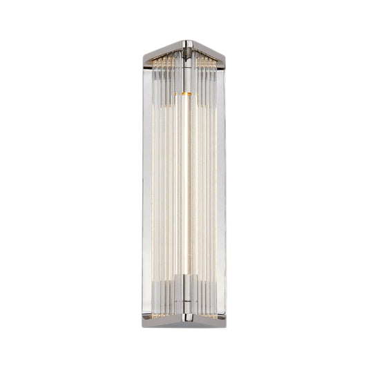 Alora Sabre polished nickel vanity light WV339112PNCR