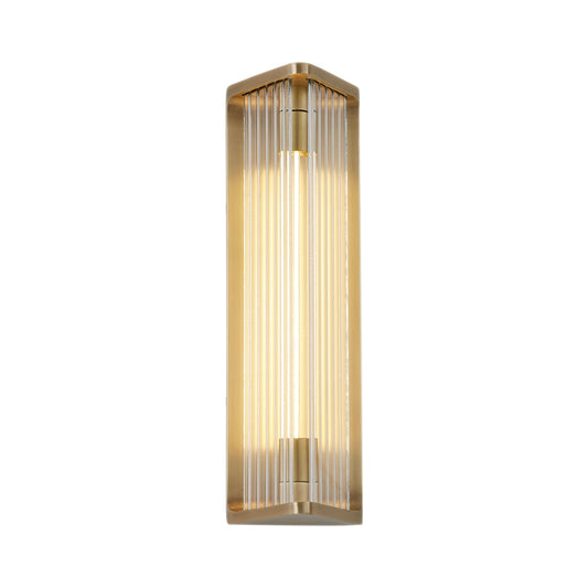 Alora Sabre ribbed glass vanity light WV339112VBCR