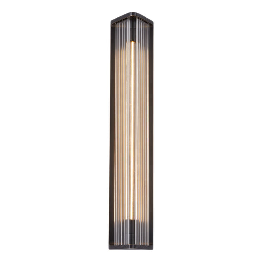Alora Sabre ribbed glass vanity light WV339123UBCR