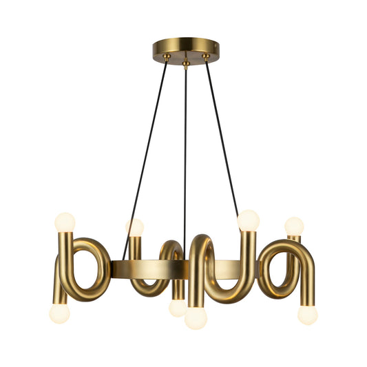 Alora Mood Sadie brushed gold chandelier CH420823BG