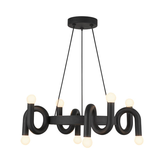 Alora Mood Sadie matte black chandelier CH420823MB