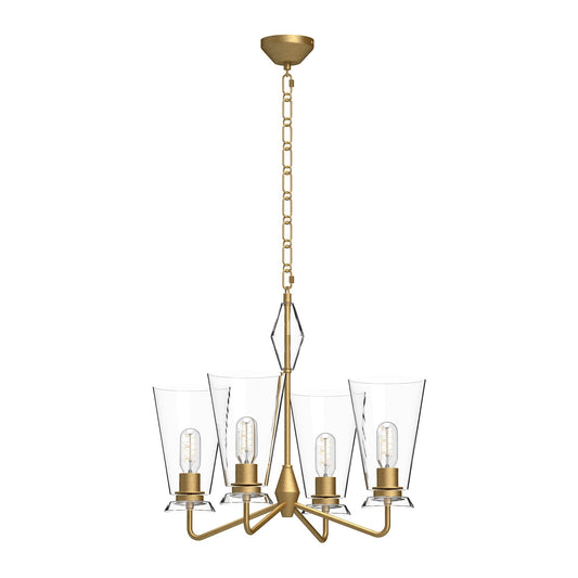 Alora Mood Salem brushed gold chandelier CH570423BGCL