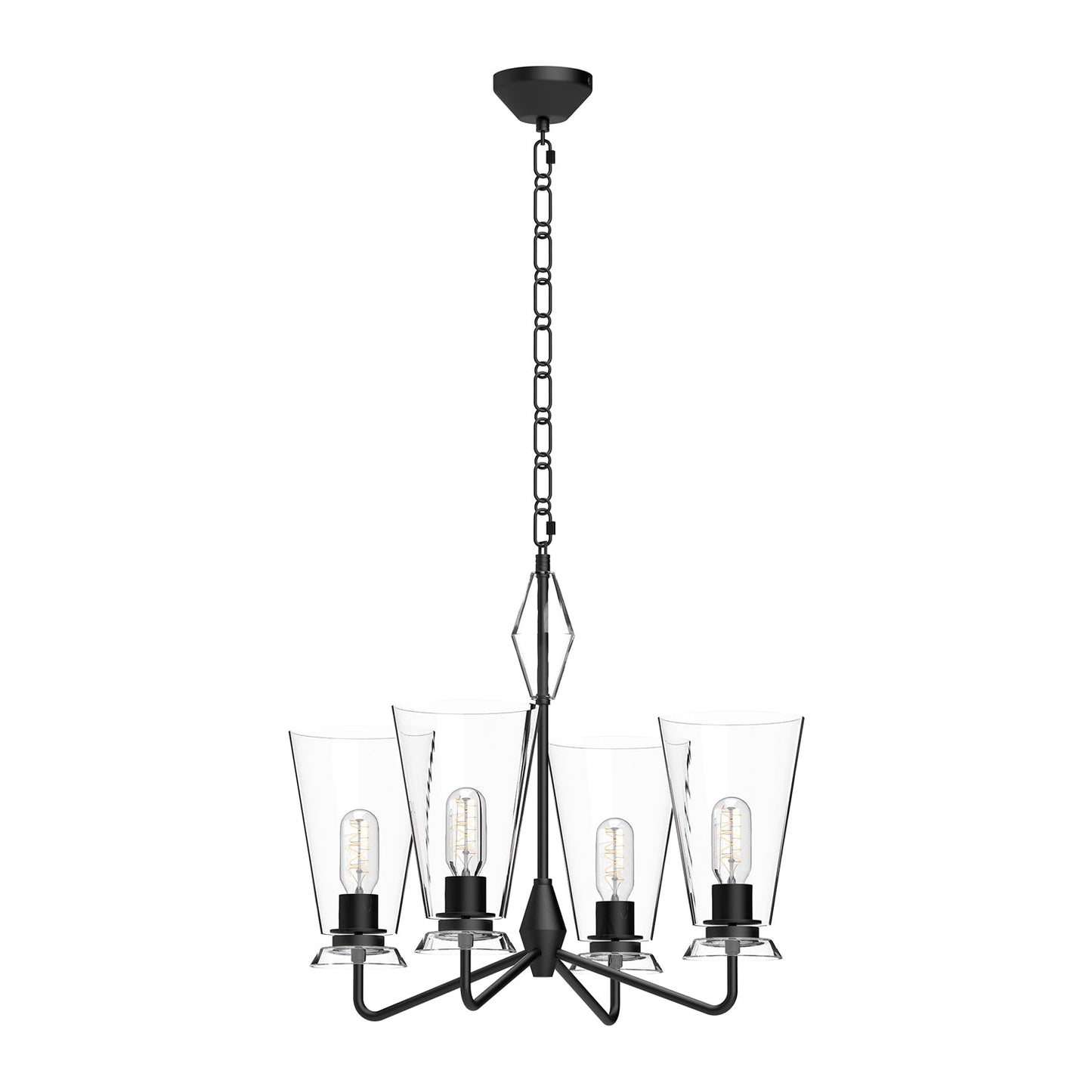 Alora Mood Salem clear glass chandelier CH570423MBCL