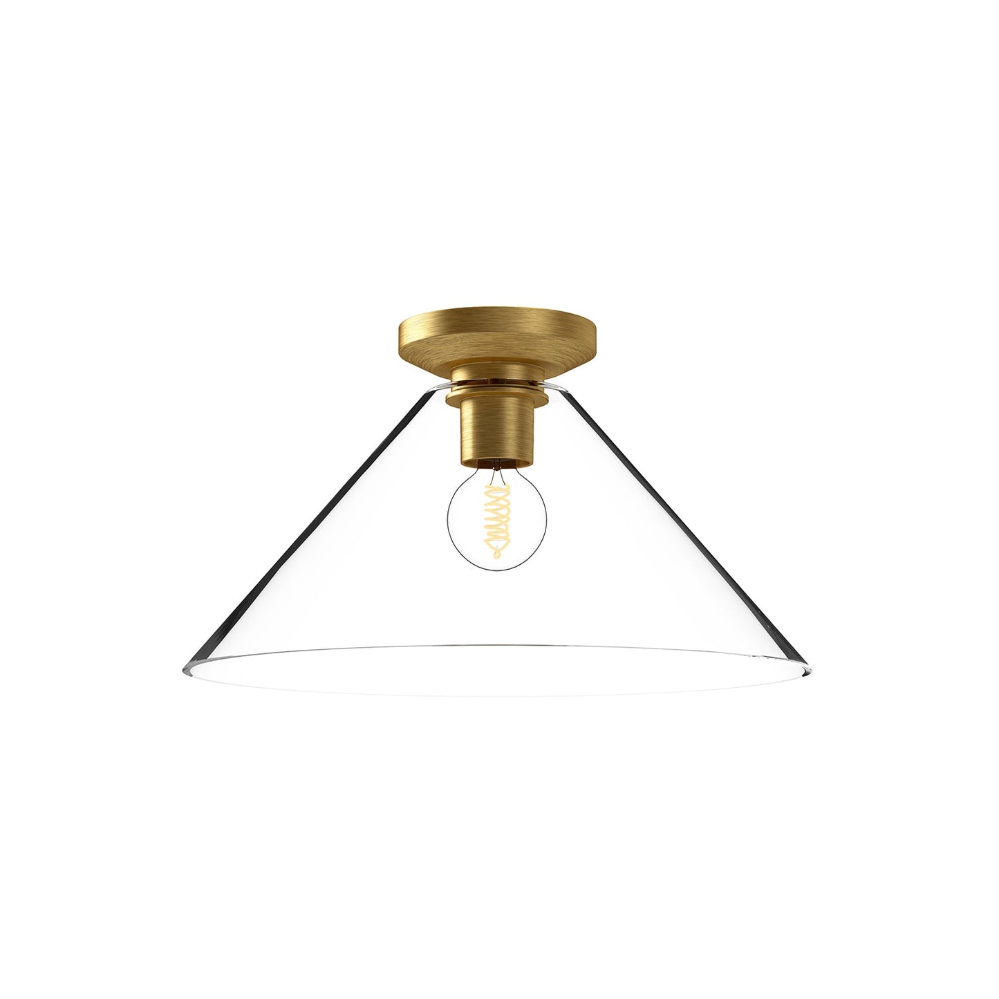 Alora Mood Salem brushed gold flush mount FM570314BGCL