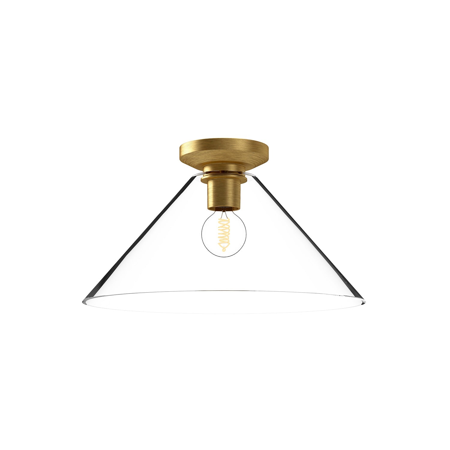 Alora Mood Salem brushed gold flush mount FM570314BGCL
