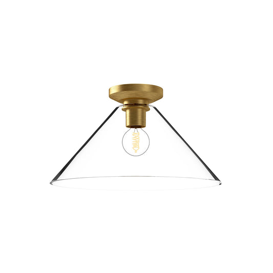 Alora Mood Salem brushed gold flush mount FM570314BGCL