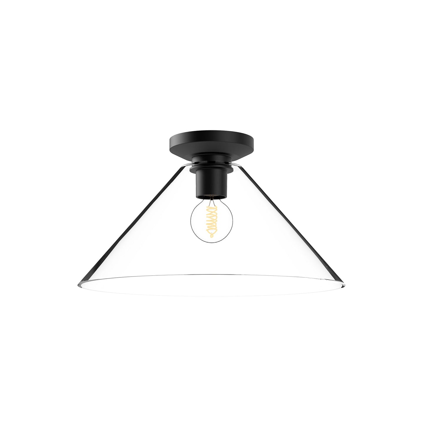 Alora Mood Salem clear glass flush mount FM570314MBCL