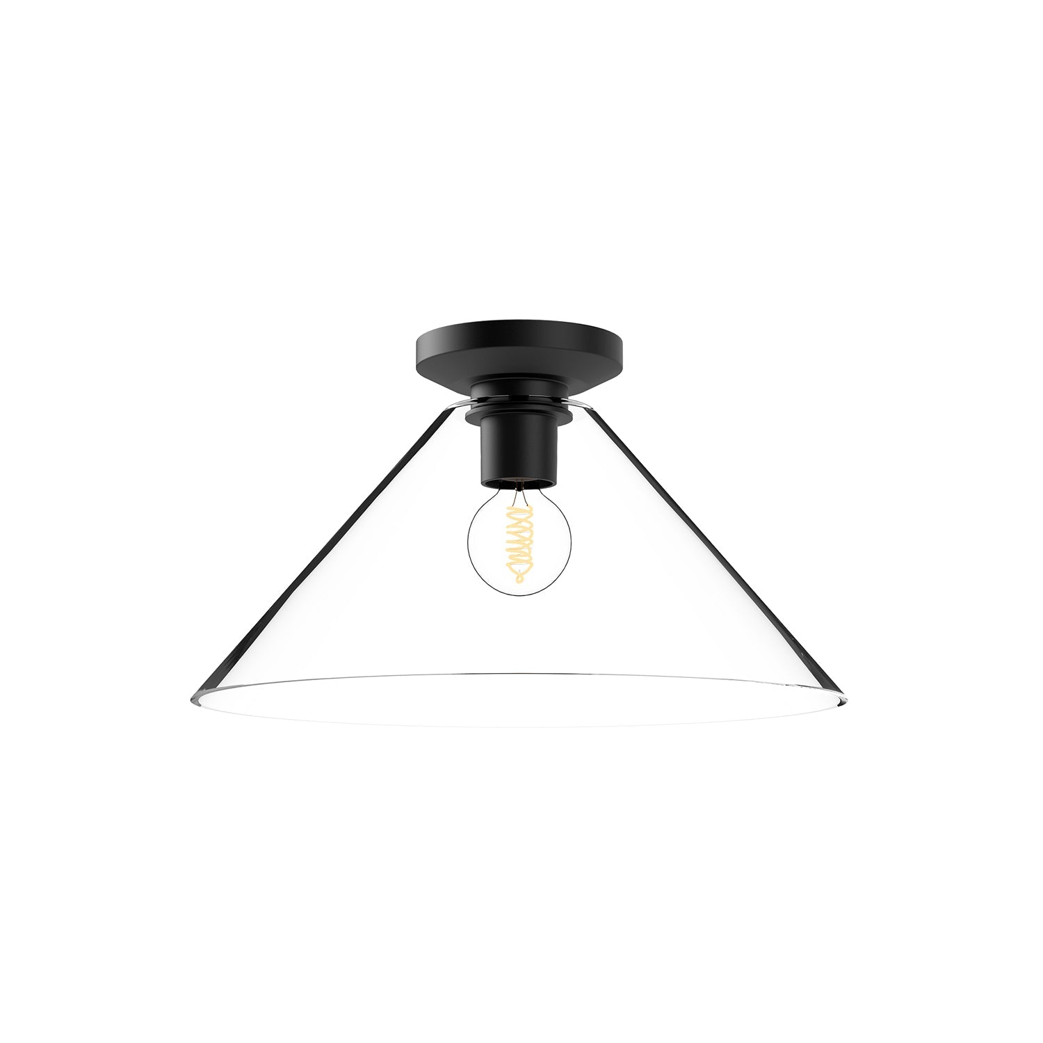 Alora Mood Salem clear glass flush mount FM570314MBCL