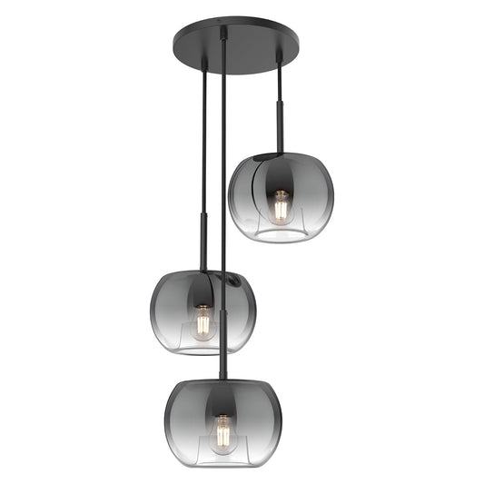 Kuzco Samar black chandelier CH57514-BK/SM