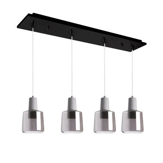 Kuzco Samson black multi-pendant MP12506BKSM-04