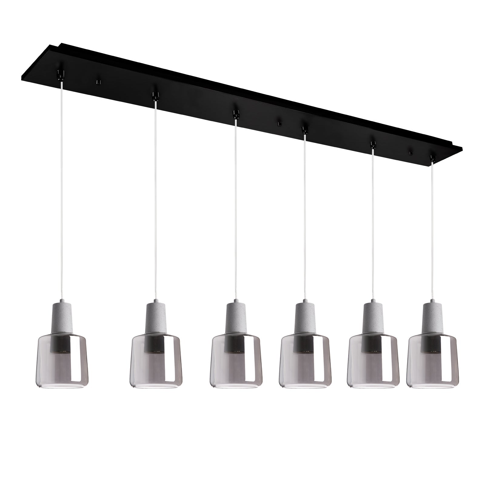Kuzco Samson black multi-pendant MP12506BKSM-06