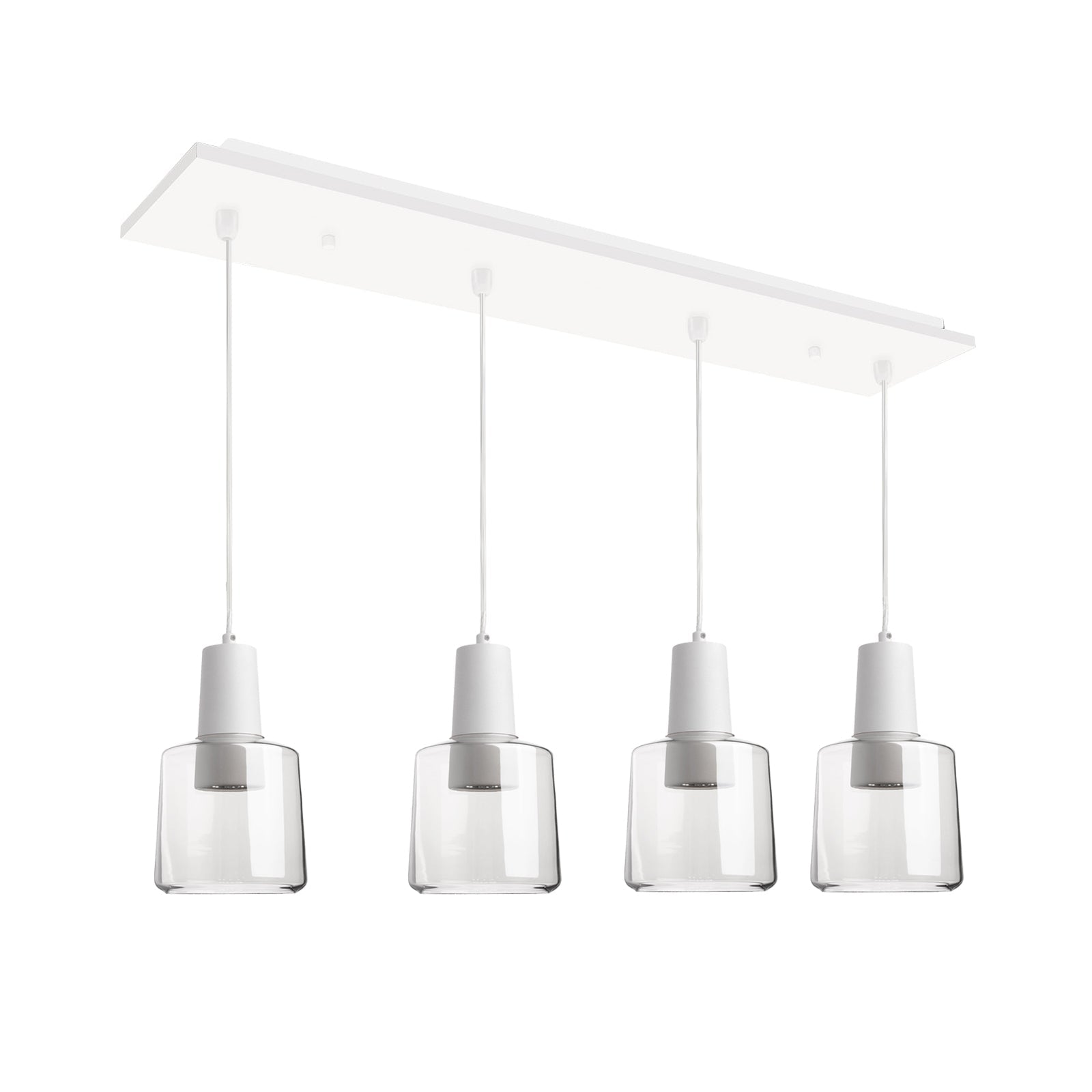Kuzco Samson white multi-pendant MP12506WHCL-04