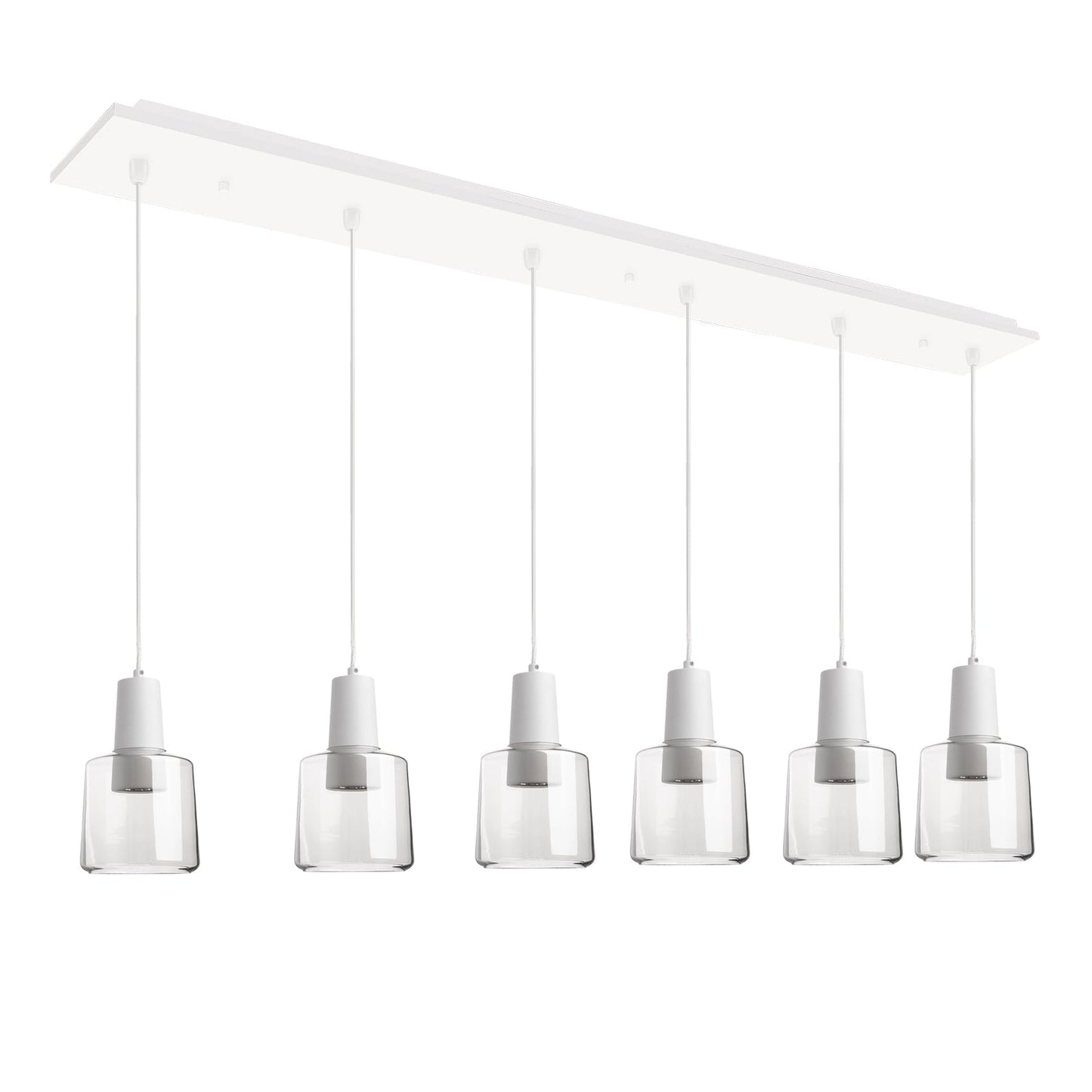 Kuzco Samson white multi-pendant MP12506WHCL-06